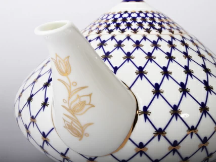 Сервиз чайный форма Купольная рисунок Кобальтовая сетка, 6 персон 14 предметов, арт. 81.21513.00.1, 