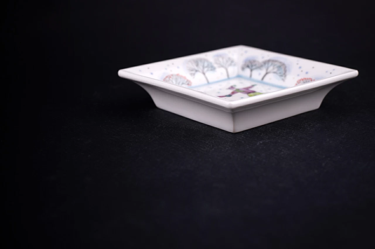 Подставка для мелочи, рисунок Зимний день, форма Европейская, арт 60.05625.00.1, 