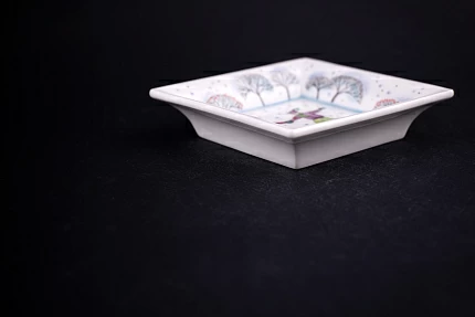 Подставка для мелочи, рисунок Зимний день, форма Европейская, арт 60.05625.00.1