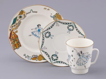 Трехпредметный комплект 165 мл форма Майская рисунок Балет Жизель, арт. 81.17154.00.1, 