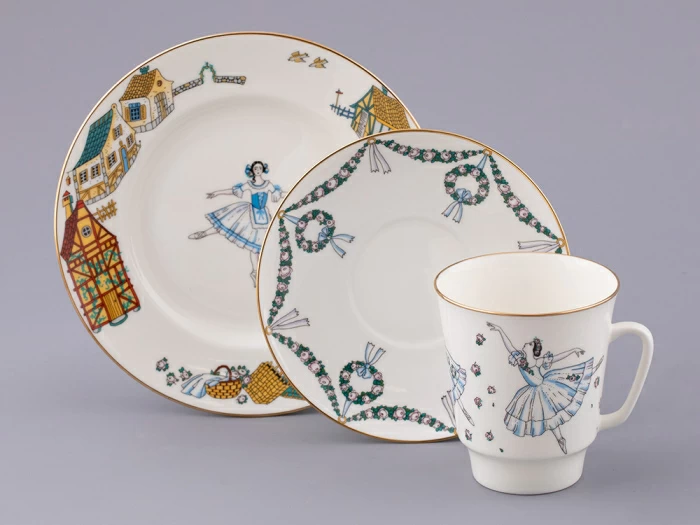 Трехпредметный комплект 165 мл форма Майская рисунок Балет Жизель, арт. 81.17154.00.1, 