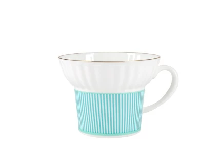 Чашка с блюдцем кофейная 155 мл., форма Волна,  рисунок Геометрия 3 арт. 81.27009.00.1, 