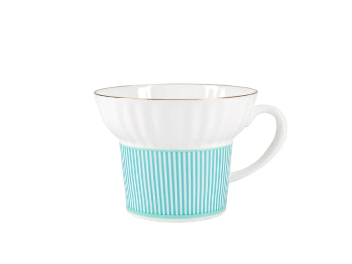 Чашка с блюдцем кофейная 155 мл., форма Волна,  рисунок Геометрия 3 арт. 81.27009.00.1, 