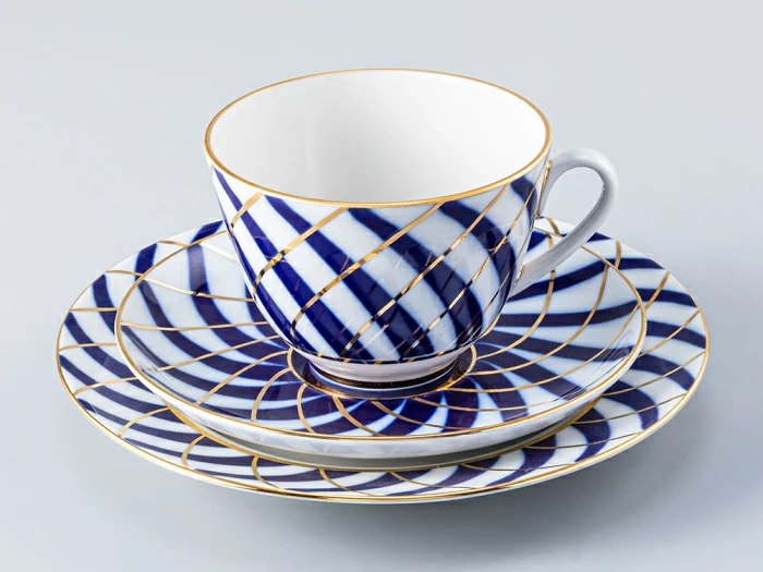 Трехпредметный комплект чайный Весенняя Тодес 230 мл арт. 81.14823.00.1, 