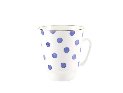 Чашка с блюдцем кофейная 165 мл форма Майская рисунок Polka Dot арт. 81.27797.00.1 Чашка с блюдцем кофейная 165 мл форма Майская рисунок Polka Dot арт. 81.27797.00.1
