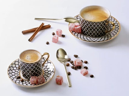 Чашка с блюдцем 250 мл форма Идиллия рисунок Неро арт. 81.31117.00.1, 