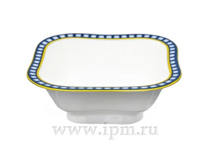 Салатник шести порционный квадратный Молодежная Кобальтовая клетка арт. 80.04186.00.1, 