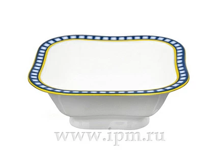 Салатник шести порционный квадратный Молодежная Кобальтовая клетка арт. 80.04186.00.1