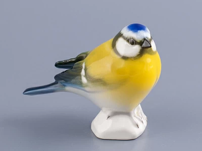 Скульптура форма Синица рисунок Лазоревка арт. 82.78548.00.1
