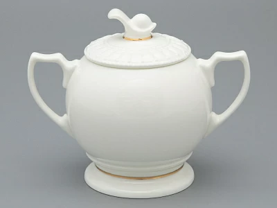 Сервиз чайный форма Жемчужина рисунок Золотая лента, 6 персон 14 предметов, арт. 81.26223.00.1