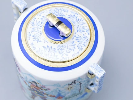 Сахарница, форма Гербовая, рисунок Зимние забавы арт. 80.07796.00.1