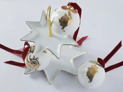 Новогодний Шар в подарочной упаковке, рисунок Рождественские узоры, арт 81.33343.00.1, 