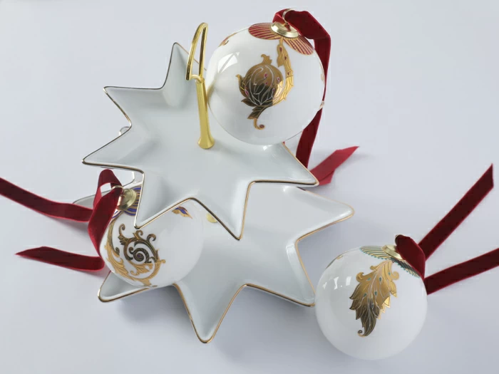 Новогодний Шар в подарочной упаковке, рисунок Рождественские узоры, арт 81.33343.00.1, 