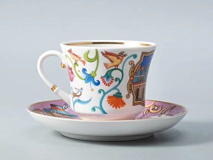 Чашка с блюдцем чайная 220 мл форма Банкетная рисунок Чудоград. Ярмарка арт. 81.29159.00.1, 