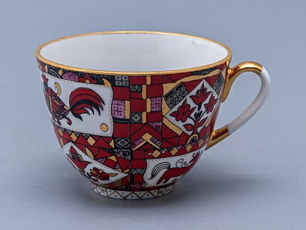 Чашка с блюдцем чайная 250 мл форма Весенняя рисунок Красный конь арт. 81.15308.00.1 Чашка с блюдцем чайная 250 мл форма Весенняя рисунок Красный конь арт. 81.15308.00.1