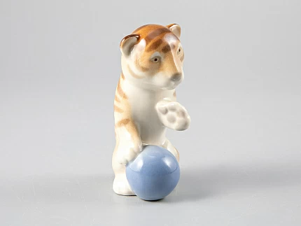 Скульптура форма Тигренок Актер рисунок Полосатый арт. 82.67287.00.1