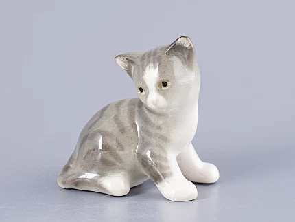 Скульптура Котенок Парамоша серый арт. 82.50636.00.1
