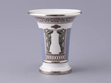 Ваза форма Ампирная рисунок Серебряный город, арт. 80.47619.00.1, 