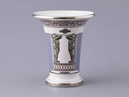 Ваза форма Ампирная рисунок Серебряный город, арт. 80.47619.00.1