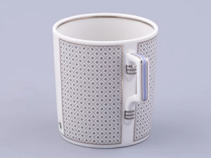 Чашка с блюдцем чайная, форма Гербовая, рисунок Серебряный город 2, арт. 81.32585.00.1, 