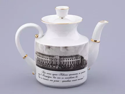 Сервиз чайный на 6 персон 15 предметов, форма Банкетная рисунок Великолепный Невский, арт. 81.32683.00.1