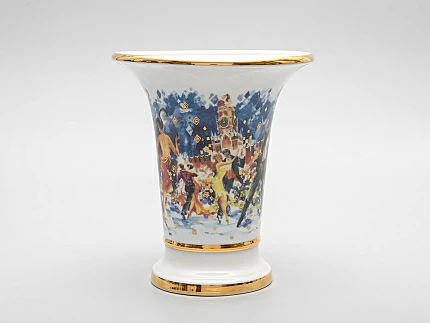 Ваза форма Ампирная рисунок Танго на Красной площади арт. 80.39849.00.1