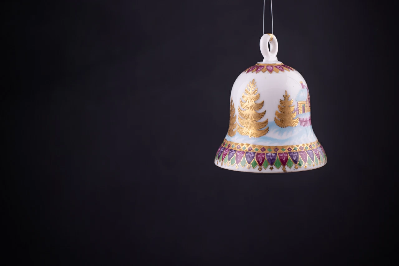 Колокольчик Петелька, Мишка с балалайкой арт 60.01374.00.1, 