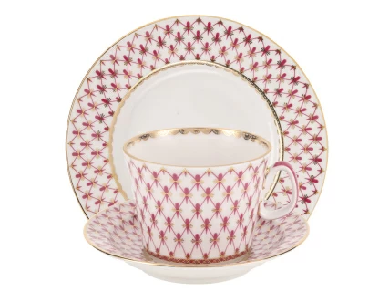 Сервиз чайный форма Молодежная рисунок Сетка-Блюз 2, 6 персон 20 предметов арт. 81.24872.00.1, 