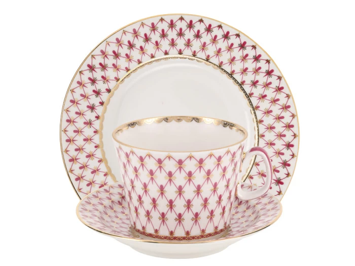 Сервиз чайный форма Молодежная рисунок Сетка-Блюз 2, 6 персон 20 предметов арт. 81.24872.00.1, 