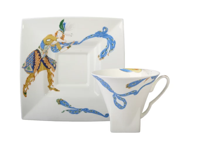 Чашка с блюдцем чайная 220 мл форма Петрополь рисунок Индийский танец арт. 81.19122.00.1, 