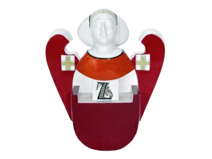 Скульптура форма Ангел рисунок Ангел в красном арт. 82.53695.00.1, 