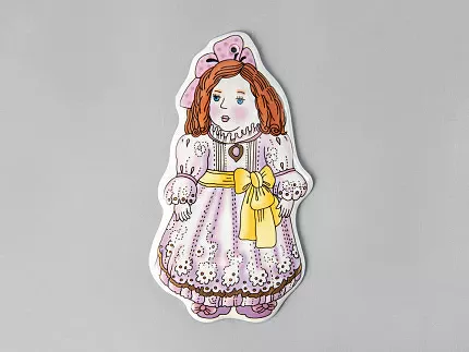 Елочная игрушка рисунок Мари арт. 80.38543.00.1