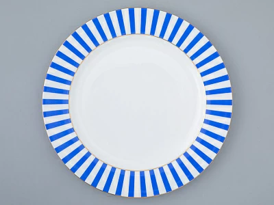 Тарелка плоская 200 мм, форма Стандартная, рисунок Да и нет Лазурный, арт. 80.46526.00.1