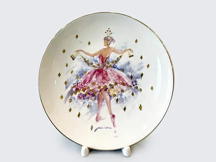 Тарелка декоративная 195 мм форма Эллипс рисунок Принцесса Аврора арт. 80.86808.00.1 Тарелка декоративная 195 мм форма Эллипс рисунок Принцесса Аврора арт. 80.86808.00.1