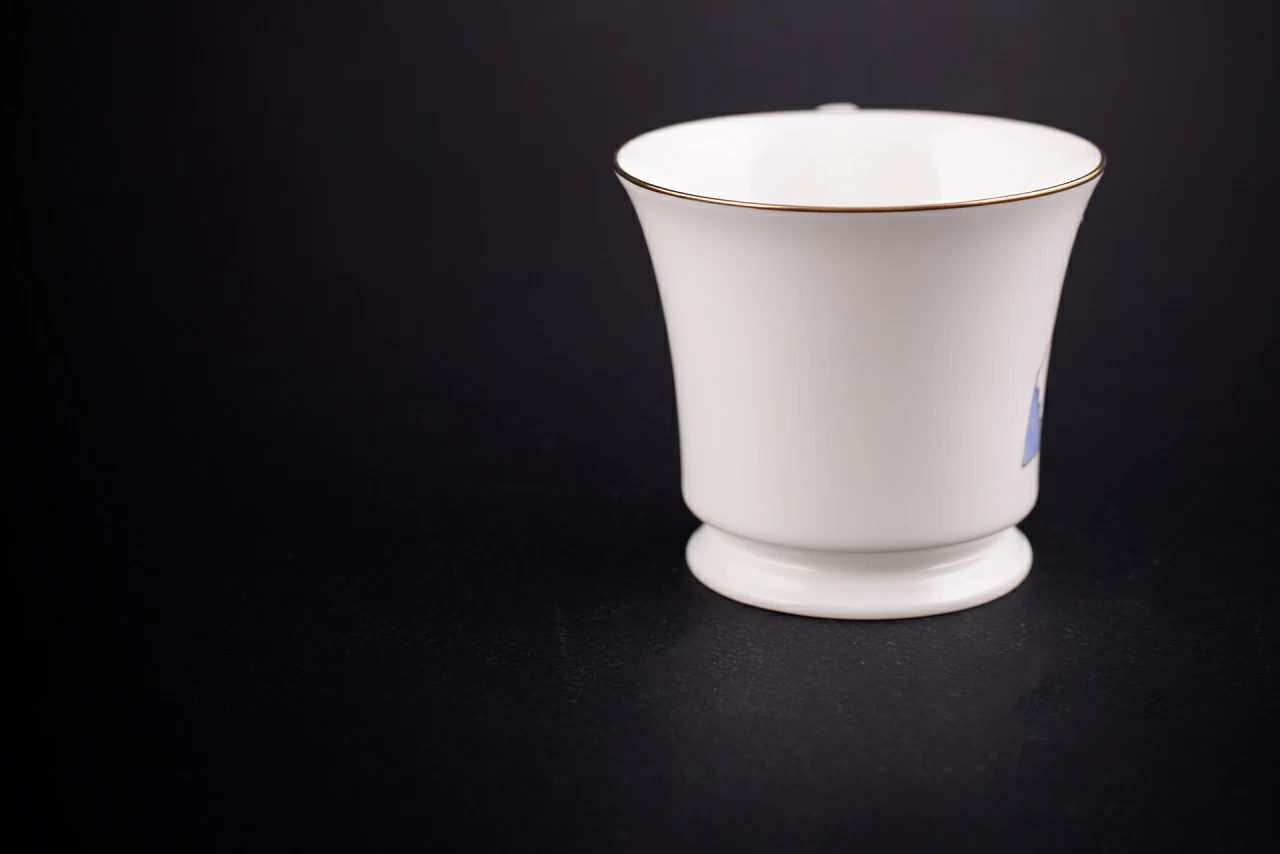 Чашка с блюдцем кофейная, рисунок Конфета Слива, форма Юлия, арт 61.21055.00.1, 