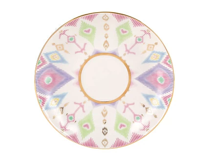 Чашка с блюдцем форма Тюльпан рисунок Перо павлина, арт. 81.27961.00.1