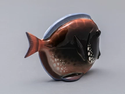 Скульптура форма Рыба-диск среднего размера рисунок Розовый, арт. 82.50097.00.1