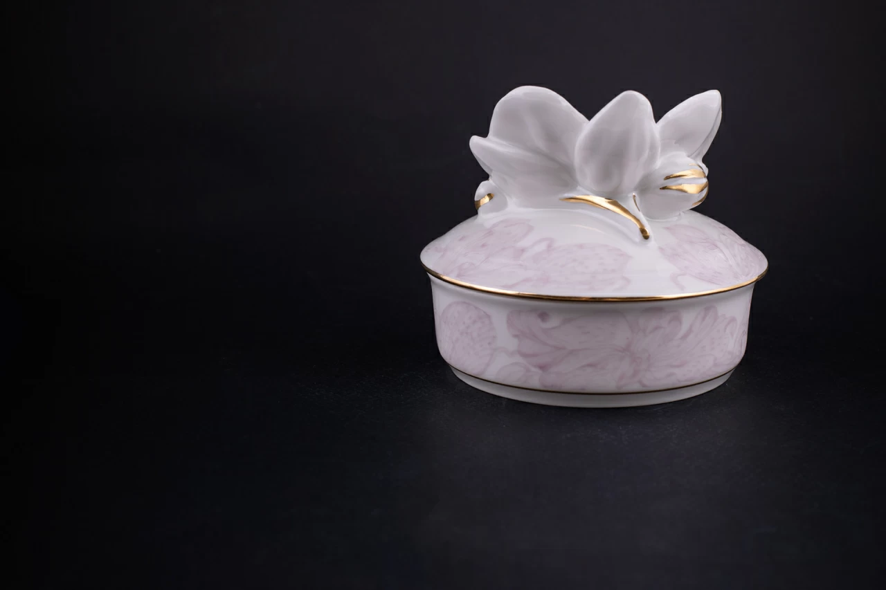 Шкатулка Тигровая орхидея, форма Круглая Орхидея, арт 60.21770.00.1, 