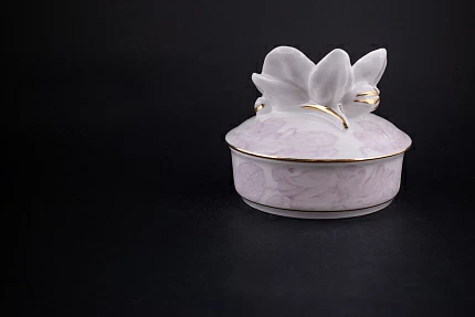 Шкатулка Тигровая орхидея, форма Круглая Орхидея, арт 60.21770.00.1