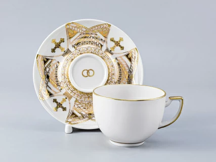 Чашка с блюдцем чайная форма Анданте рисунок К венцу арт. 81.14638.00.1, 