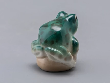 Скульптура Лягушка прудовая бирюзовая арт. 82.63685.00.1