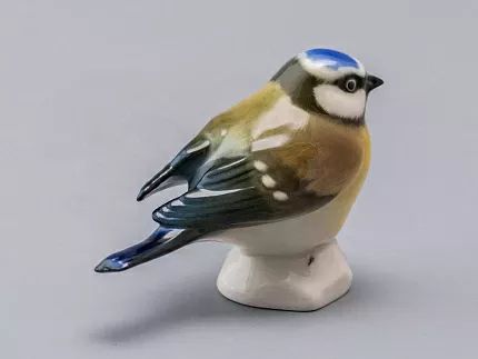 Скульптура форма Синица рисунок Лазоревка арт. 82.78548.00.1