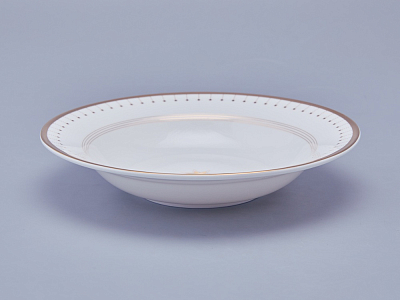 Тарелка глубокая 235 мм форма Стандартная 2 рисунок Азур золотой арт. 80.93400.00.1