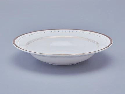 Тарелка глубокая 235 мм форма Стандартная 2 рисунок Азур золотой арт. 80.93400.00.1