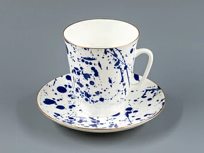 Чашка с блюдцем кофейная 165 мл.,  форма Майская, рисунок Splash арт. 81.27795.00.1