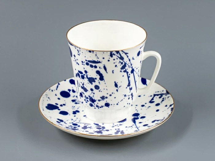 Чашка с блюдцем кофейная 165 мл форма Майская рисунок Splash арт. 81.27795.00.1, 