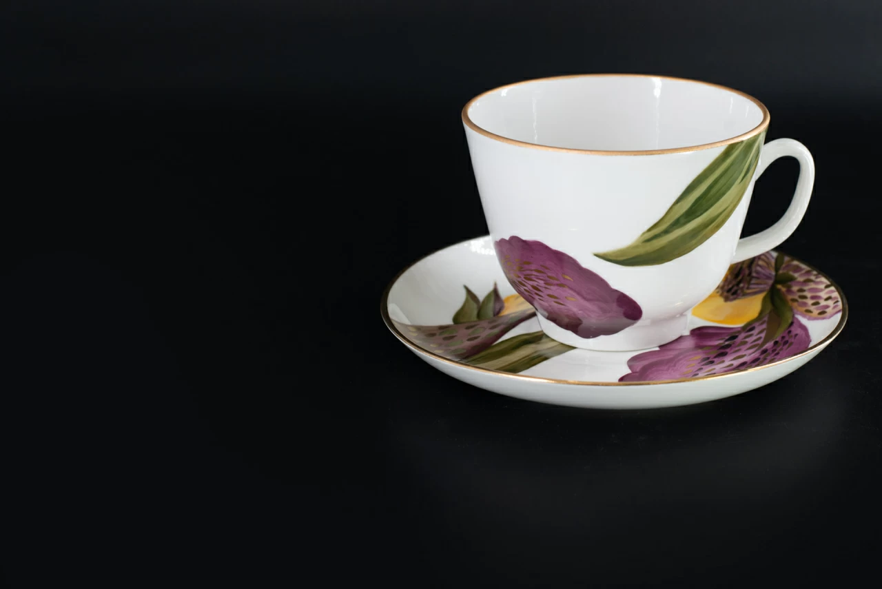 Чашка с блюдцем Жаркий день, на форме Подарочная, арт 41.00175.00.1, 