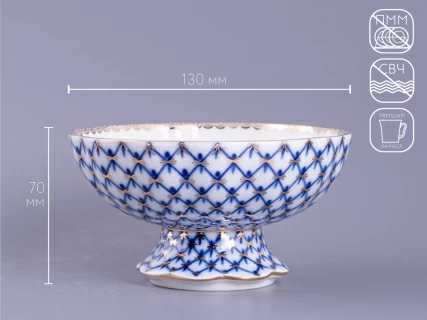 Ваза для конфет Тюльпан Кобальтовая сетка арт. 80.04258.00.1, 