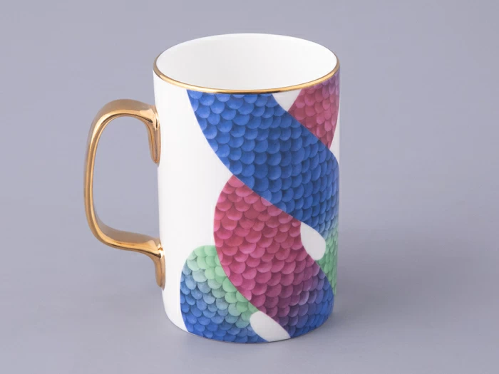 Подарочный набор Бокал с блюдцем и крышкой, форма top, рисунок Лунный змей, арт. 81.32798.00.1,  Подарочный набор Бокал с блюдцем и крышкой, форма top, рисунок Лунный змей, арт. 81.32798.00.1,