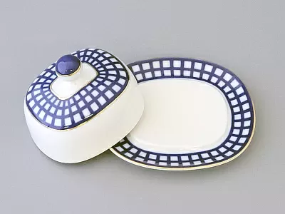 Масленка Прямоугольная Кобальтовая клетка арт. 80.04425.00.1